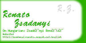 renato zsadanyi business card